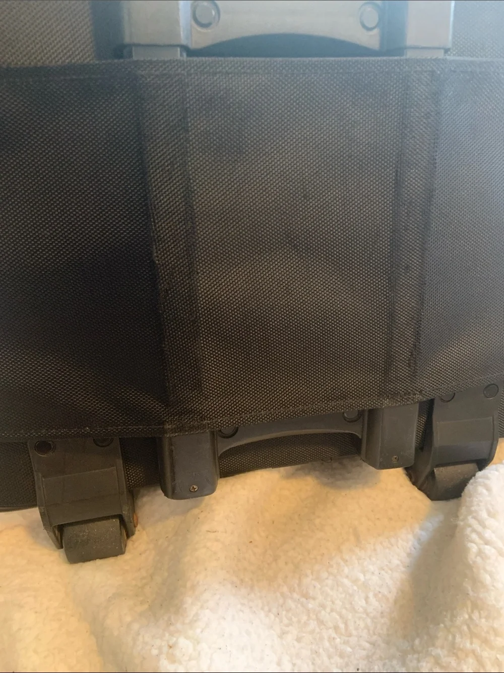 solo Black Rolling Laptop Briefcase with Front Organizer